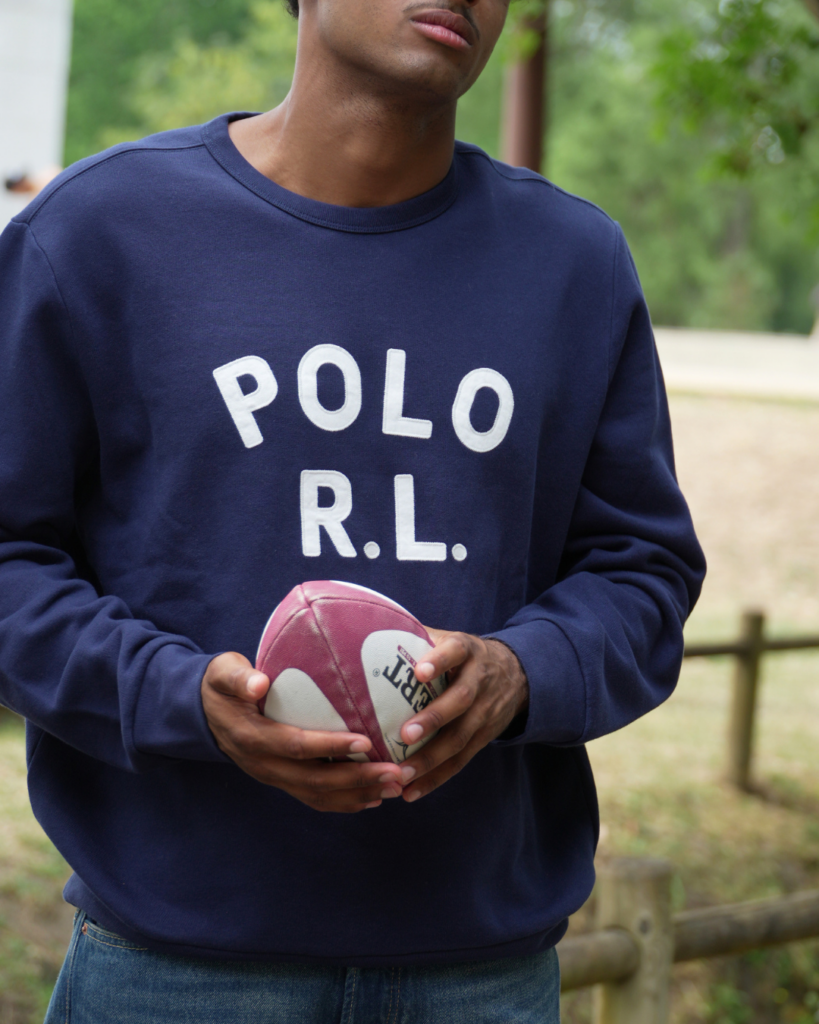 Sweat-shirt bleu marine de la nouvelle collection Ralph Lauren